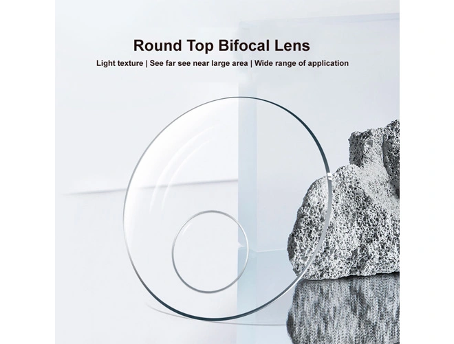 Specifica delle lenti graduate con rivestimento antiriflesso 1.56 Round-Top in lente Photogray/Marrone