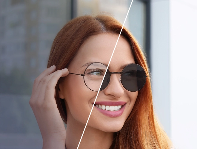 Specifiche della lente fotocromatica antiriflesso 1.67 per protezione degli occhi e antiriflesso ottico